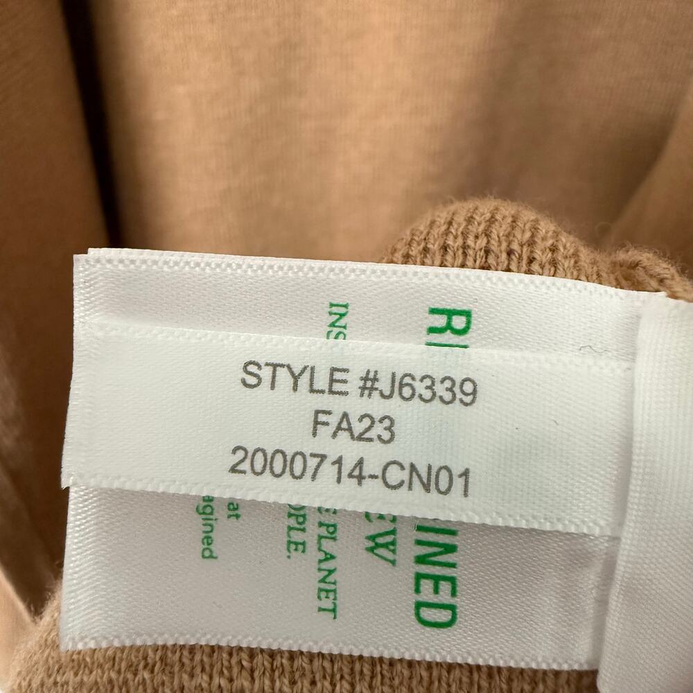 J.Crew New Women's Tan Wool Blend Knit Open Front Cardigan Size XXL - Picture 10 of 15